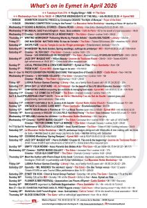 What's on in Eymet in April EN
