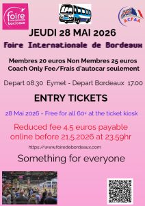 Coach trip to Foire Internationale de Bordeaux