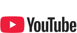 Watch us on YouTube logo white text