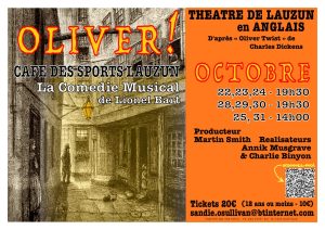 Théâtre de Lauzun presents the world-famous and iconic musical Oliver! by Lionel Bart