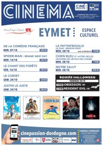 Eymet cinema programme October